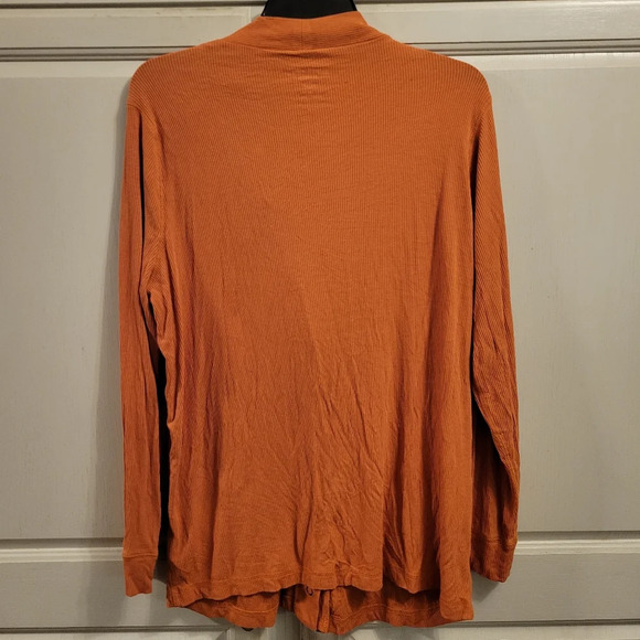 Torrid Burnt Orange Ribbed Cardigan - Picture 2 of 7